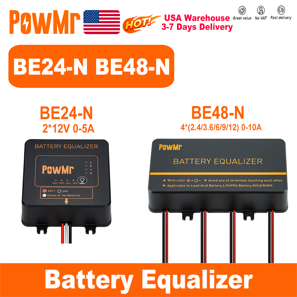Renewable Energy Kits - Автоматический балансир напряжения PowMr USA 24В/48В