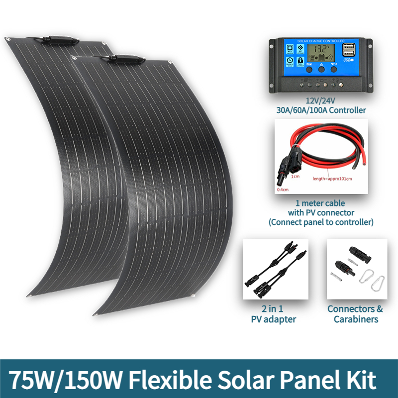 Renewable Energy Kits - Гибкая солнечная панель 300 Вт, 600