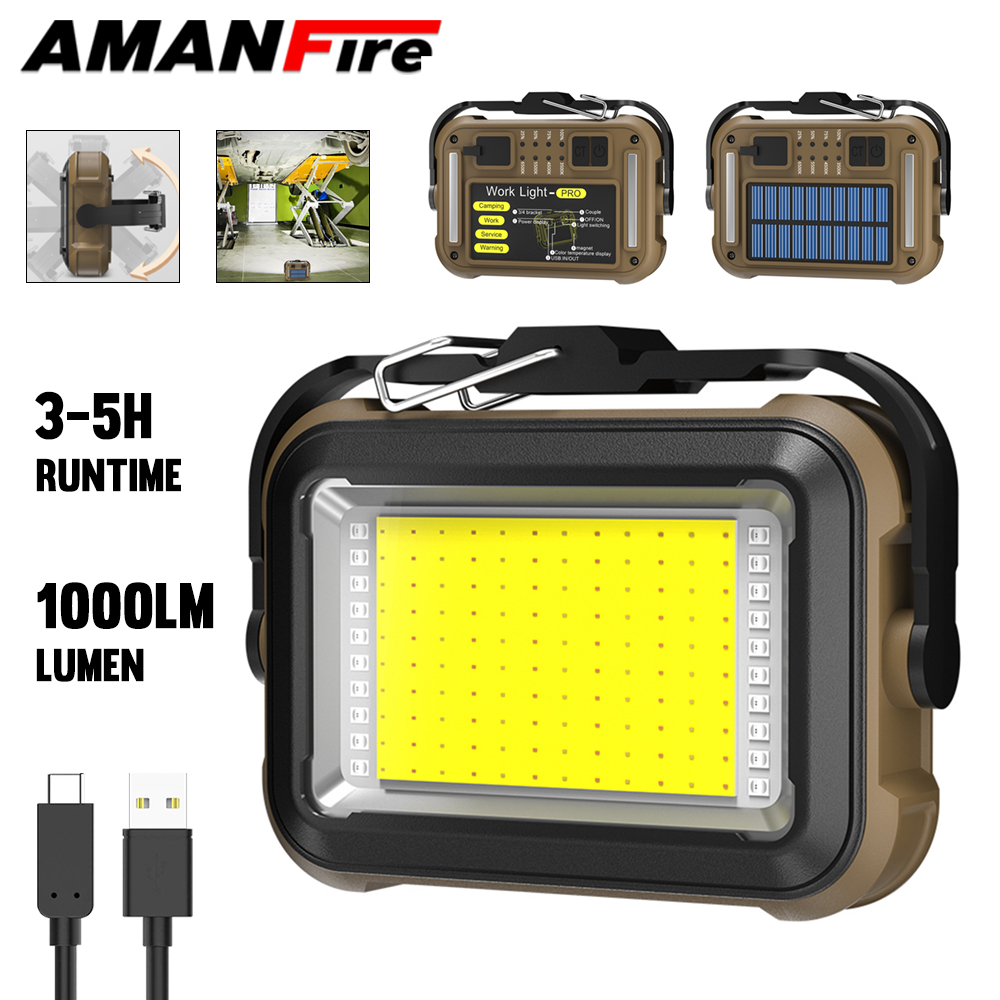 Renewable Energy Kits - Рабочий свет Amanfire TZD-03 1000LM, солнечный